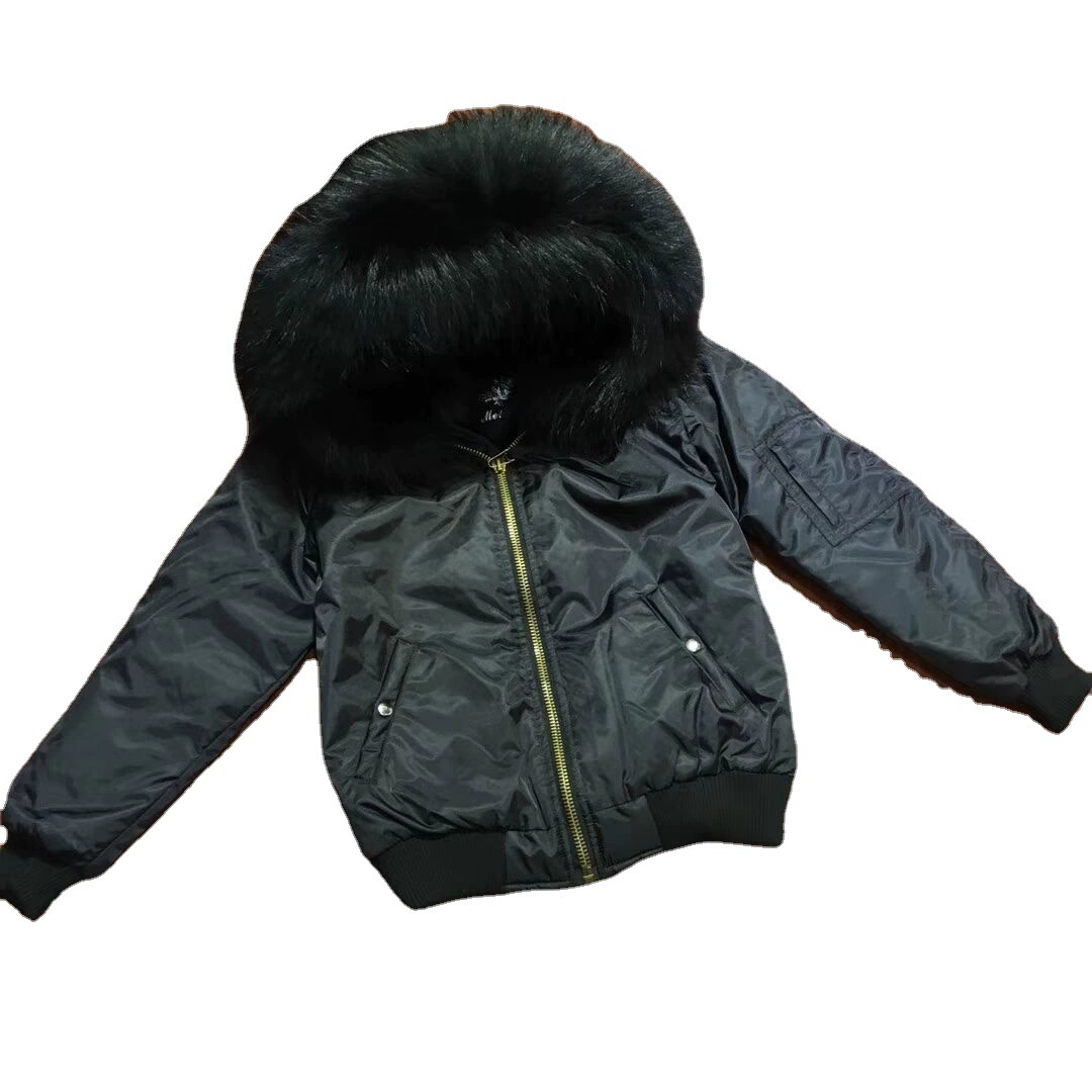 Black winter short jacket, fitted baseball uniform, 2022 collection