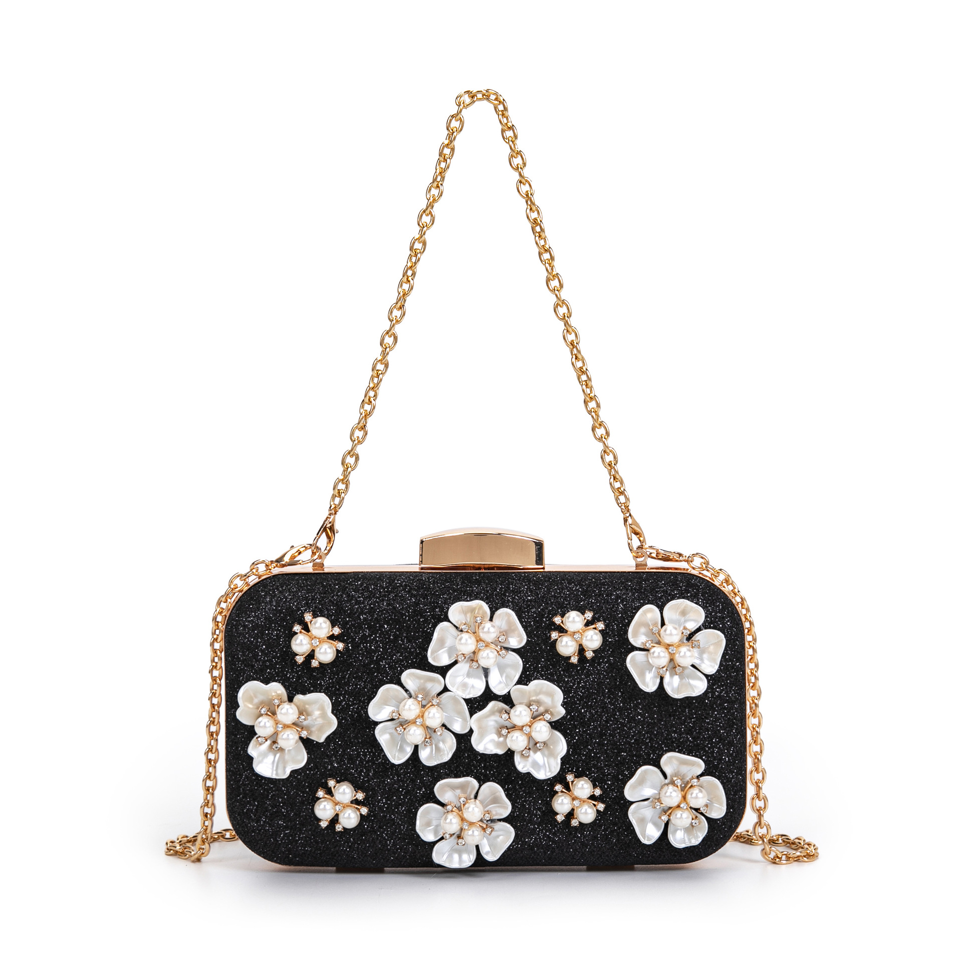 Damas flores bolsas de cena diseño floral de gran capacidad floral bolsas de cena de hombro bolsas de cena un cabello