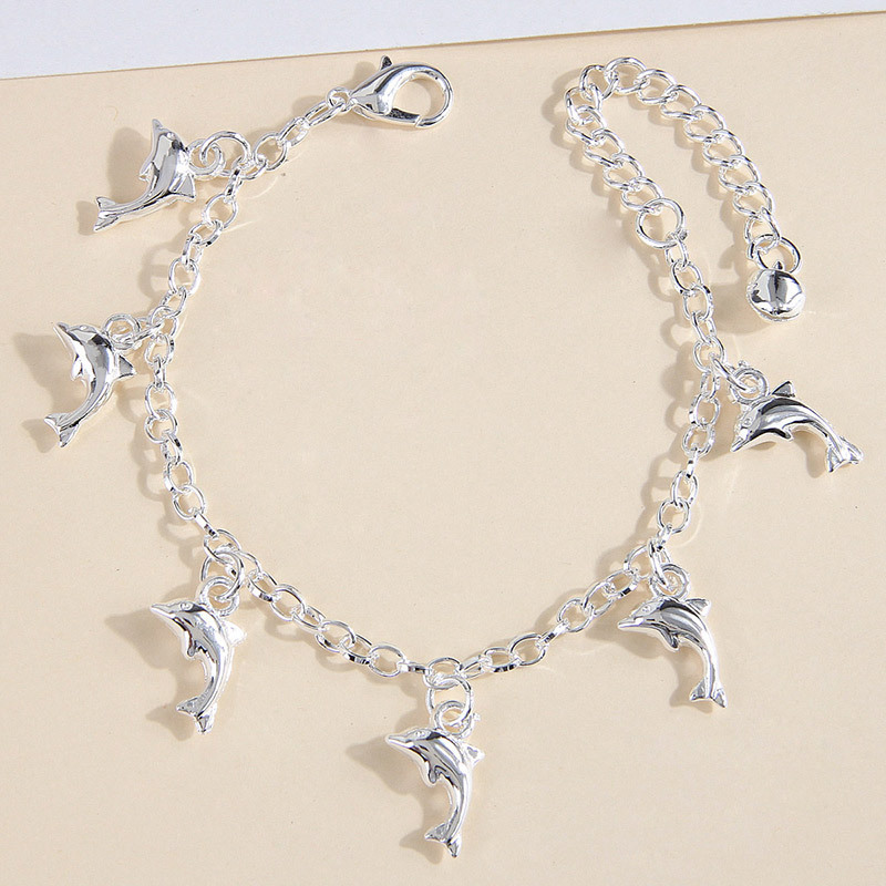 European and American Cross-border Fashion Simple Dolphin Pendant Personalized Ladies Bracelet