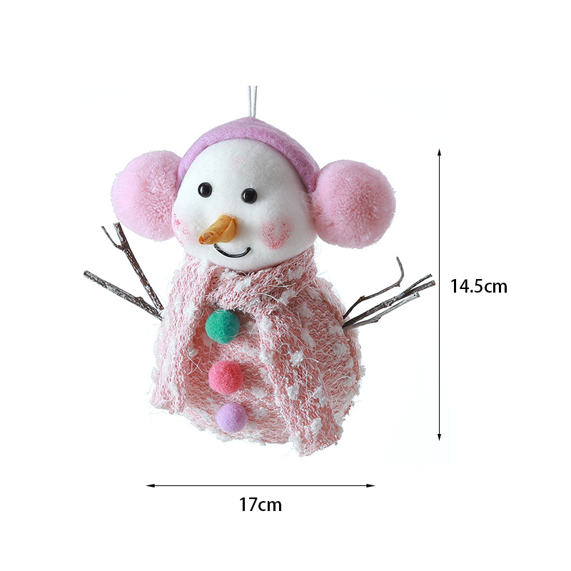 Decoración del árbol de Navidad DIY paquete de árbol de Navidad colgante de decoración de Navidad rosa 8cm bola de espuma de Navidad