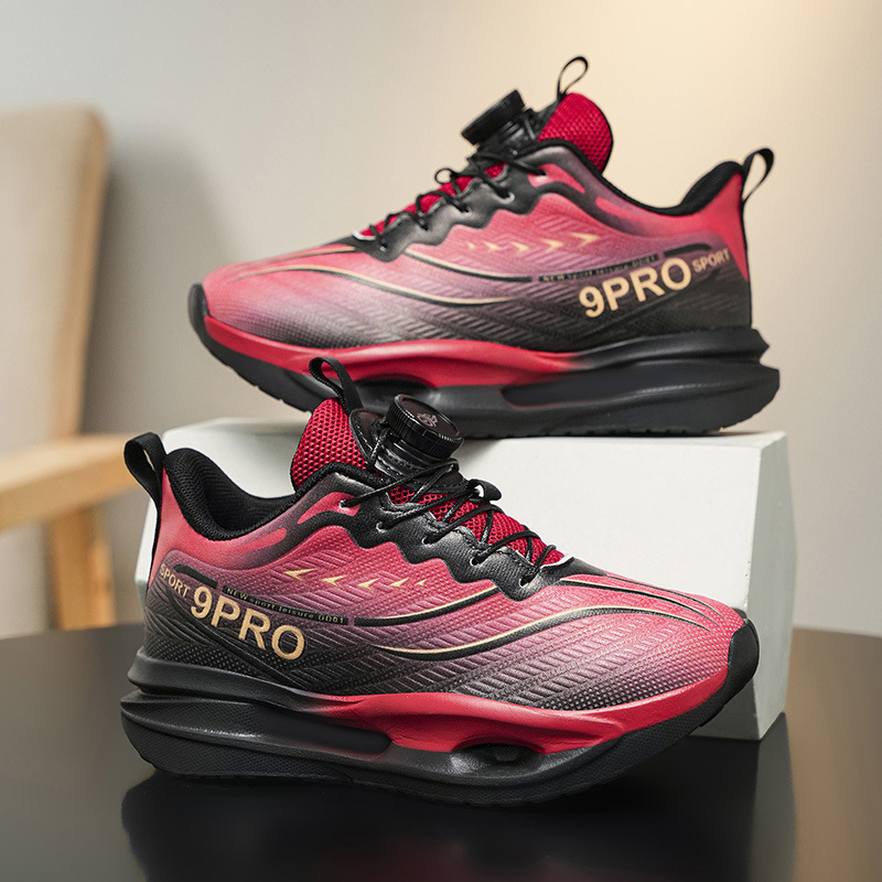 2025 otoño de cuero para niños estudiantes profesionales ultraligeros zapatos de carreras de rebote amortiguación zapatillas deportivas para niños grandes