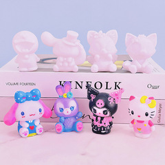 Mini Non-Gypsum Doll White Base Children's DIY Handmade Ceramic Painting Coloring Doodle Piggy Bank Toy