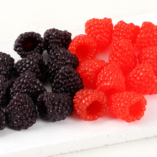 PVC仿真树莓覆盆子野草莓模型仿真假水果拍摄道具蛋糕装饰配件