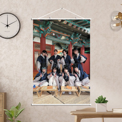 Korean Star Merchandise Stray Kids Male Vocal Group Framed Decorative Painting 60x90CM