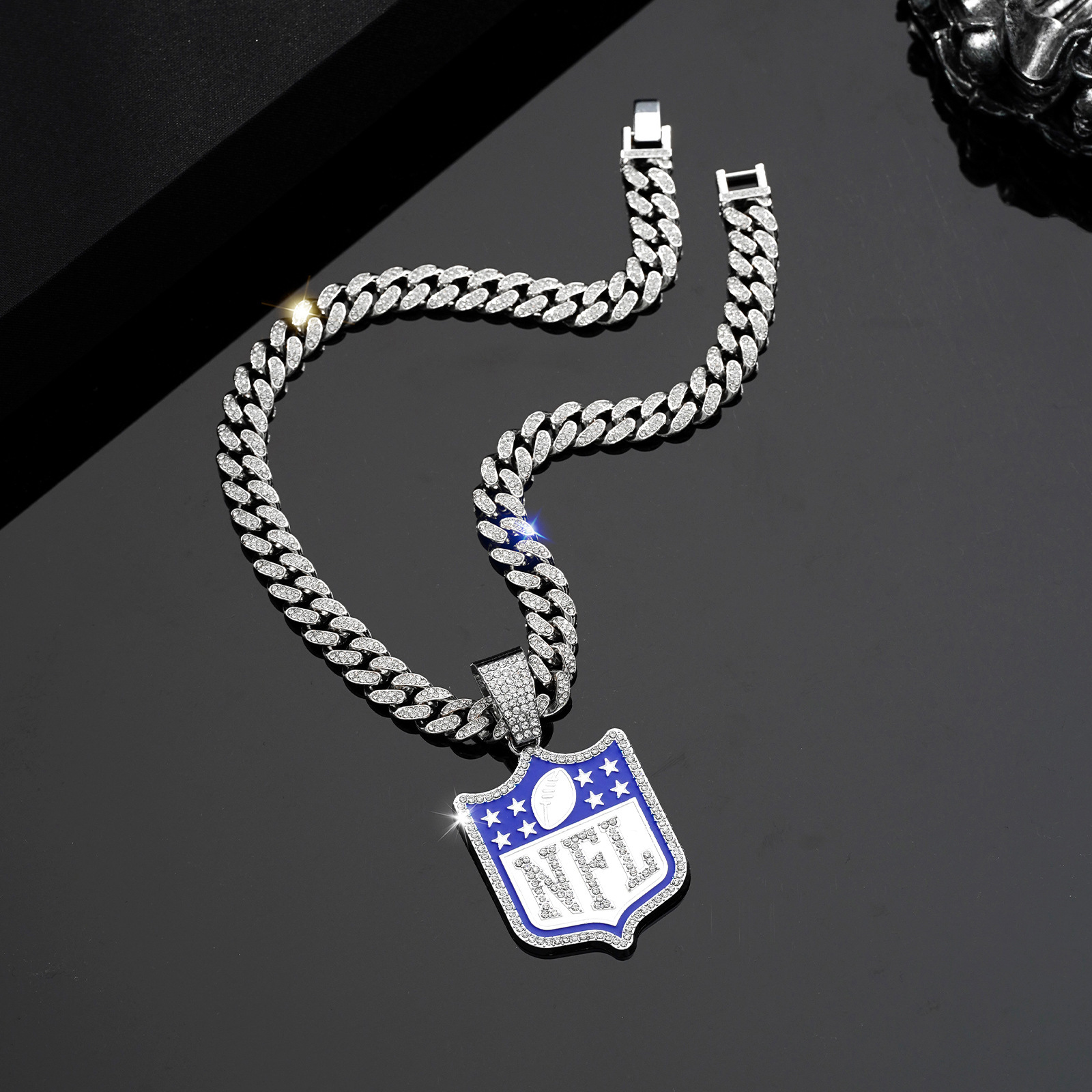 Letra Hip Hop Estilo Vintage Diamantes De Imitación Aleación De Zinc Collar Colgante Venta Al Por Mayor display picture 7