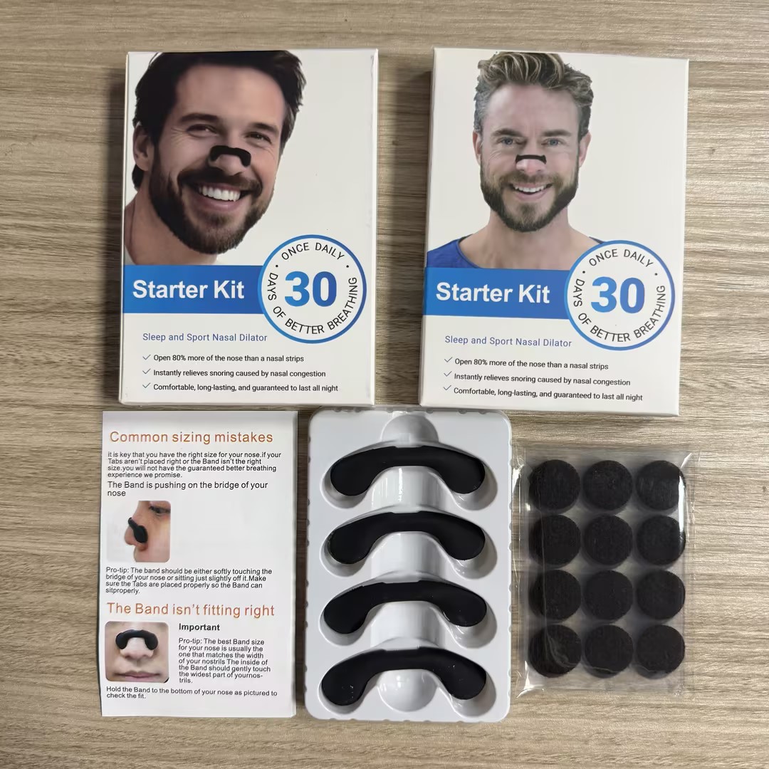Explosiones transfronterizas de clip nasal, clip nasal de velcro, nuevos productos de actualización, venta directa para promover la respiración, clip nasal de aspiración magnética