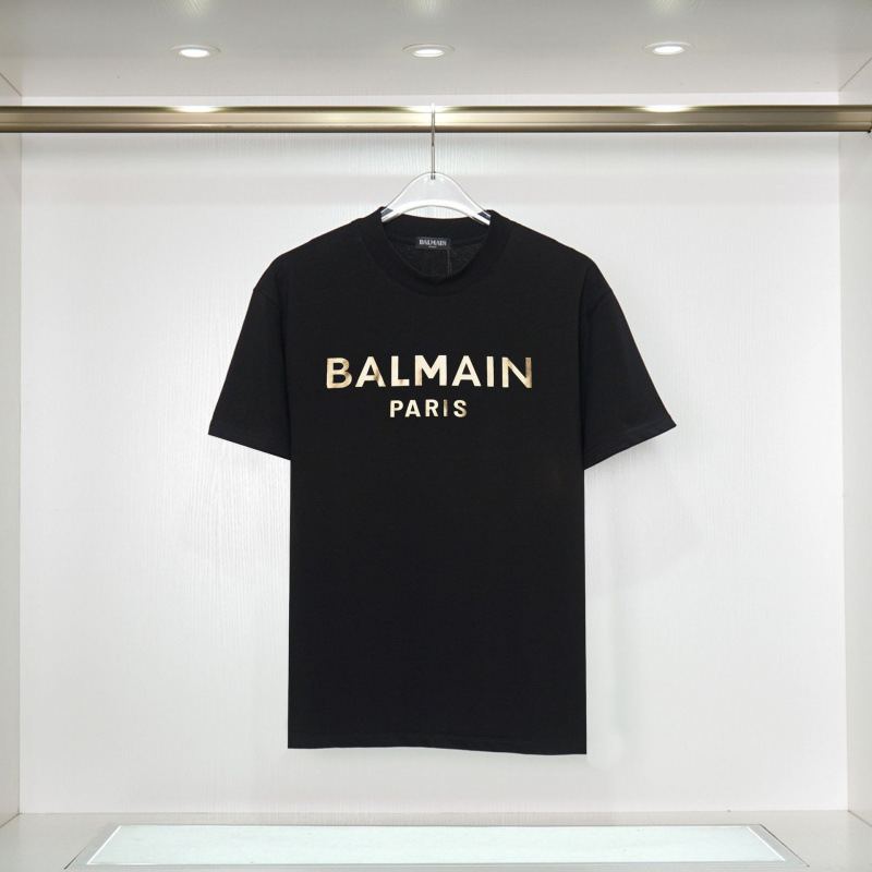 Balmain Balmain Printed Round Neck Short-Sleeved T-Shirt Amazon Women's Top t