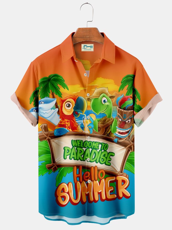 2023 nueva moda verano casual impresión 3D camisa hawaiana vacaciones para hombres junto al mar fábrica transfronteriza al por mayor