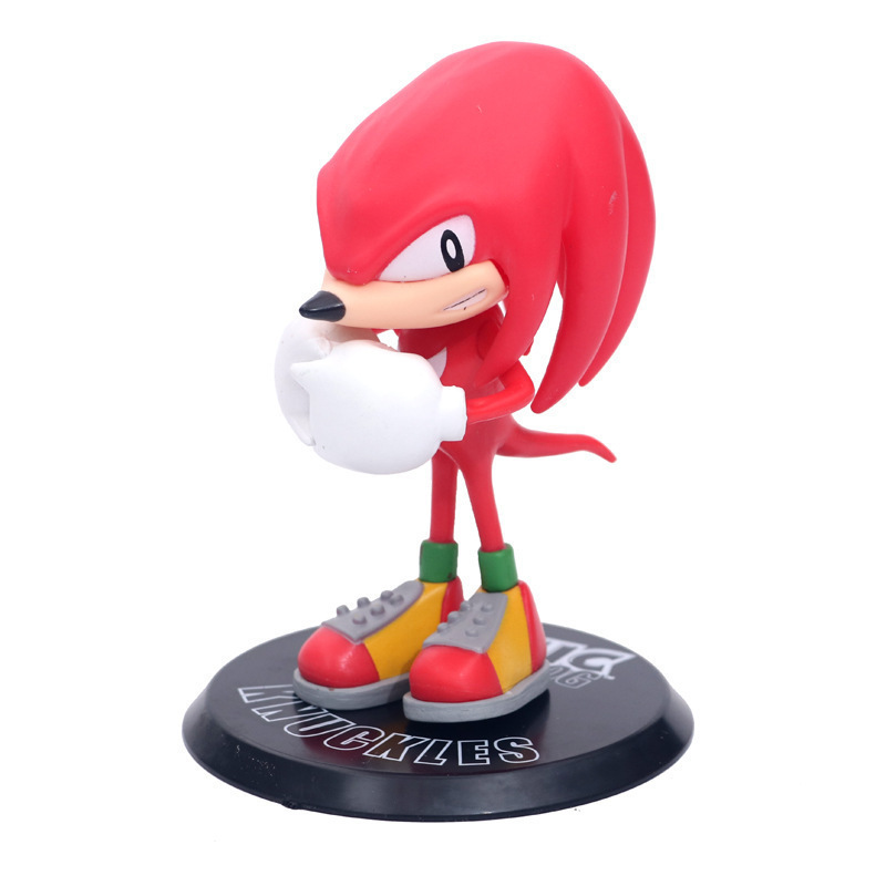Sonicハリネズミソニック超音速少年超音鼠カード装公仔フィギュアデスクトップ装飾置物|undefined