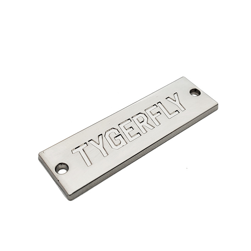 Signos de hardware con agujeros de costura manual letras etiqueta bolsa etiqueta decoración de ropa etiqueta bolsa etiqueta de moda universal