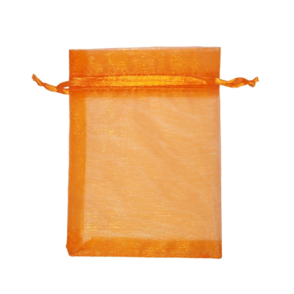 Bolsas de malla lisas al por mayor en existencia, con cordón, bolsas transparentes para regalo de frutas, bolsas de organza para embalaje de joyería