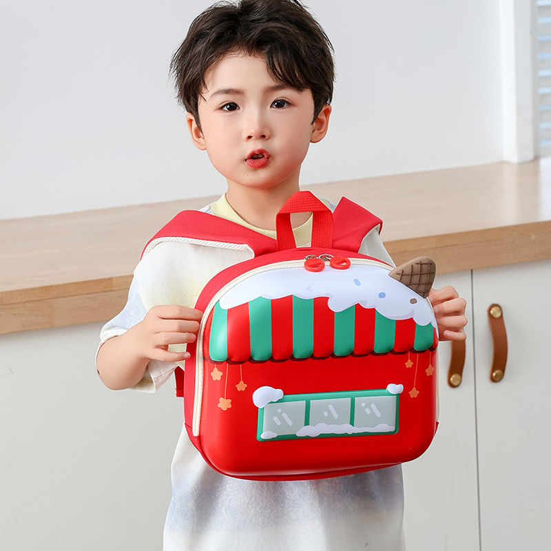 幼儿园儿童书包可爱卡通男童宝宝蛋壳双肩包女孩洋气轻便研学背包|undefined