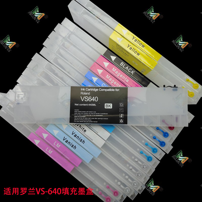 爆款 适用罗兰XF-640墨盒BN20 VS540填充墨盒含墨水 MAX MAX3芯片