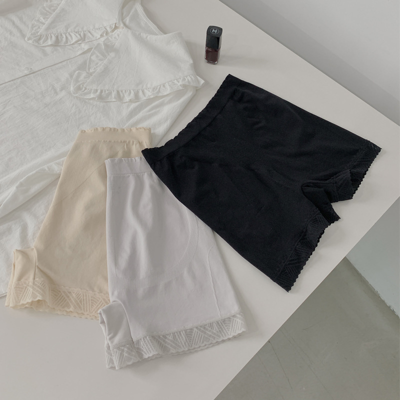 麦鸥新款内裤女二合一防走光安全裤薄款高腰收腹提臀打底裤女短款|ms