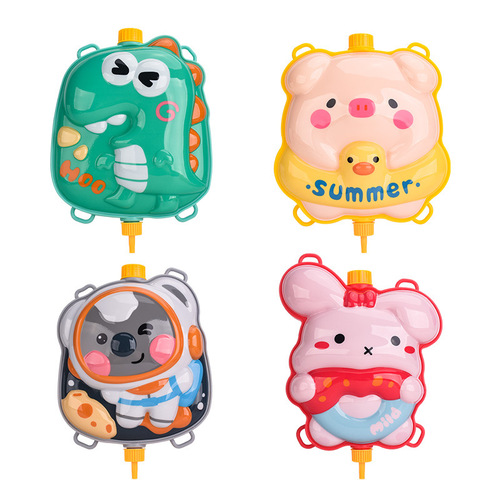 Children's backpack water gun toy pull-out water gun wholesale kindergarten water gun children's toy water gun