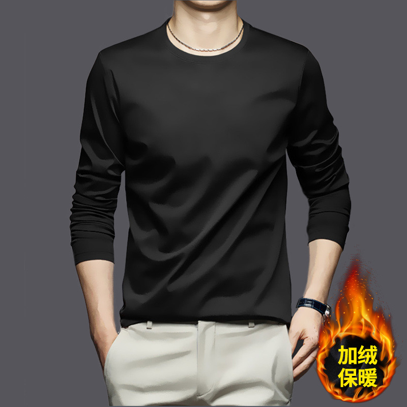 1】블랙 라운드넥