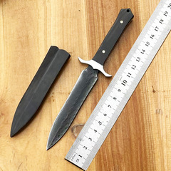 ダマスカス鋼刀屋外ナイフ手作り高硬度鋭利なナイフ家庭用果物を切って収蔵する