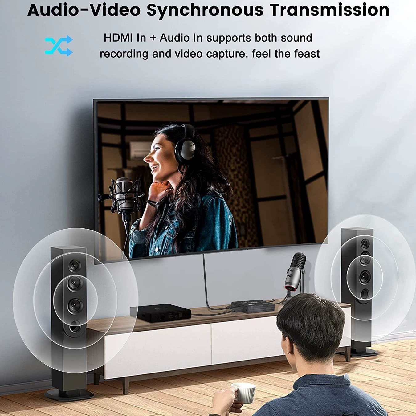 4K карта захвата HDMI, высококачественная видеозапись с аудовходом, поддержка YUY2 и MJPEG