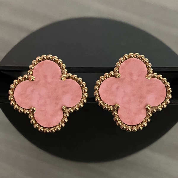 Rose Gold [Rose Pink 1.5cm] Stud Earrings