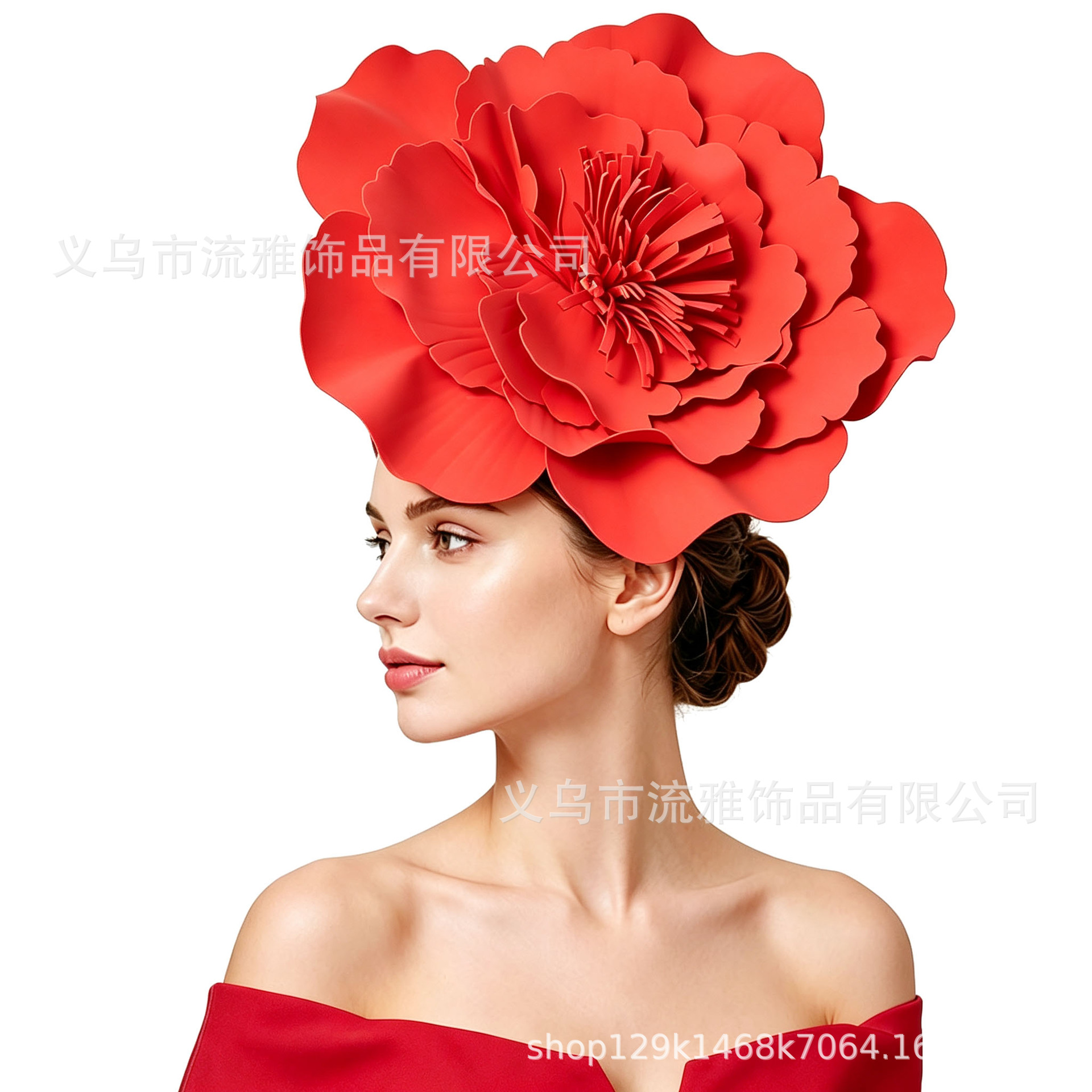 Amazon Exaggerated Headpiece Large Flower Top Hat Bridal Headpiece Kentucky Party Show Horse Racing Club Top Hat