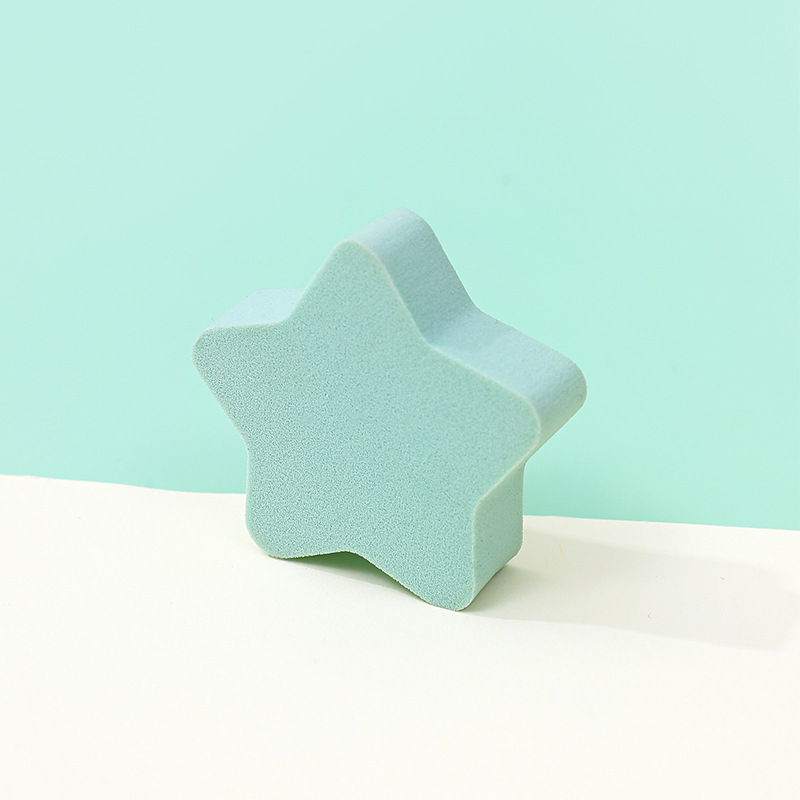 Estrellas personalizadas de forma alienígena huevo maquillaje suave polvo de maquillaje cojín de aire irregular polvo esponja bloque de herramientas de maquillaje