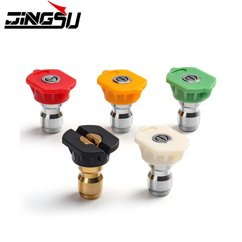 1/4超高压洗车机快插水枪喷头喷嘴扇形快速接清洗机枪头配件