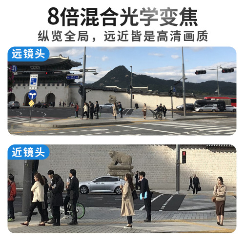 ICSEE Binocular Wireless Camera 360 Panoramic Rotating Outdoor Waterproof Ball Camera WiFi HD Zoom Monitor