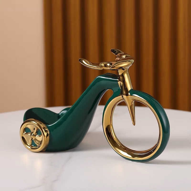 녹색 자전거 와인 랙