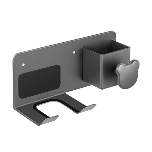 Stainless steel hair dryer rack, punch-free storage rack, bathroom wall-mounted hair dryer bracket, universal bathroom storage