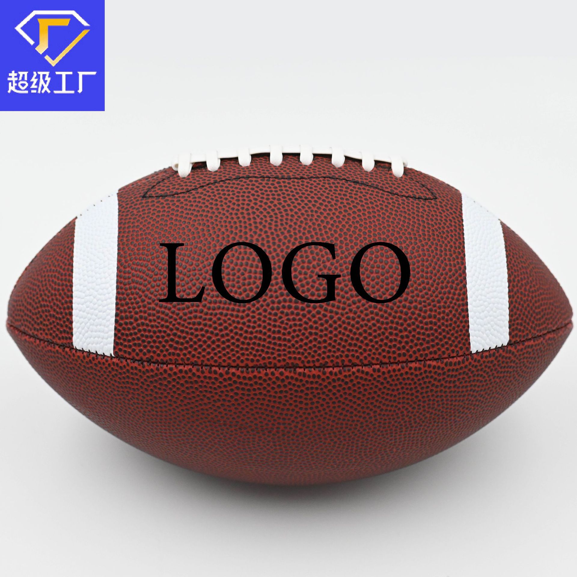 Factory Customized American Football No.3 No.6 No.9 Machine Sewer PU Microfiber Competition Training Children PVC American Football