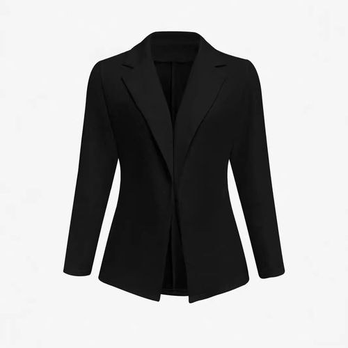 Autumn and Winter Bestselling Women's Solid Color Collar Blazer Long-Sleeve Versatile Fitted Fashion Coat