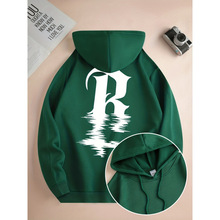 O 38025 Drawstring printed hoodie ������ñ���羳����ͨ��