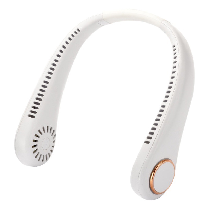 Nuevo Turbo Halter ventilador al aire libre USB perezoso colgando Cuello pequeño ventilador portátil sin cuchilla Halter ventilador