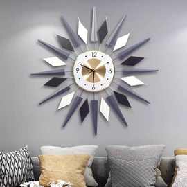 北欧创意客厅超大挂钟 时尚个性现代简约挂表 卧室家居静音时钟表