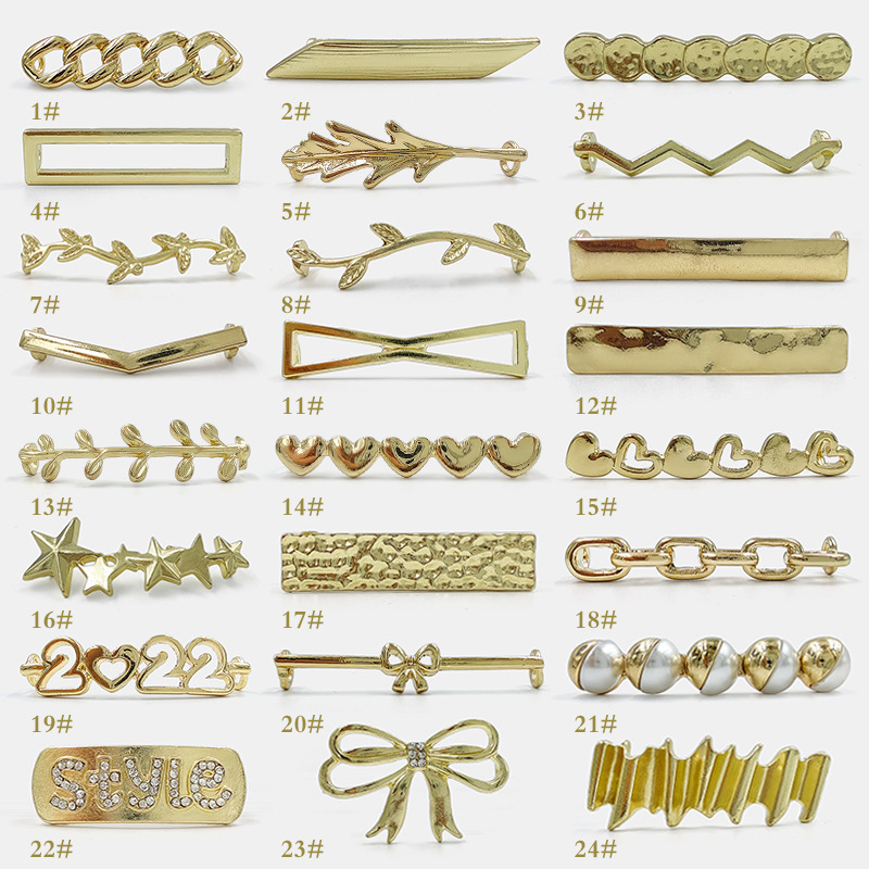 Metal Shoelace Decorative Buckle Gap Geometric Pattern Simple Line Clause Board Shoe Buckle White Shoes Trendy Shoes Accessories Metal Shoelace Decorative Buckle Gap Geometric Pattern Simple Line Clause Board Shoe Buckle White Shoes Trendy Shoes Accessories