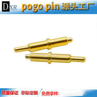 接触式大电流天线顶针充电弹簧探针pogo pin连接器高频双头铜针