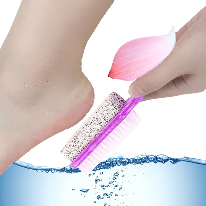 Piedra de molienda con cepillo de uñas para exfoliación y cuidado de pies, herramienta de belleza profesional Amazon