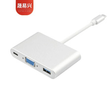 USB3.1 Type C TO VGA+USB3.0+PD�������һ type-c�DVGA�D�Ӿ�