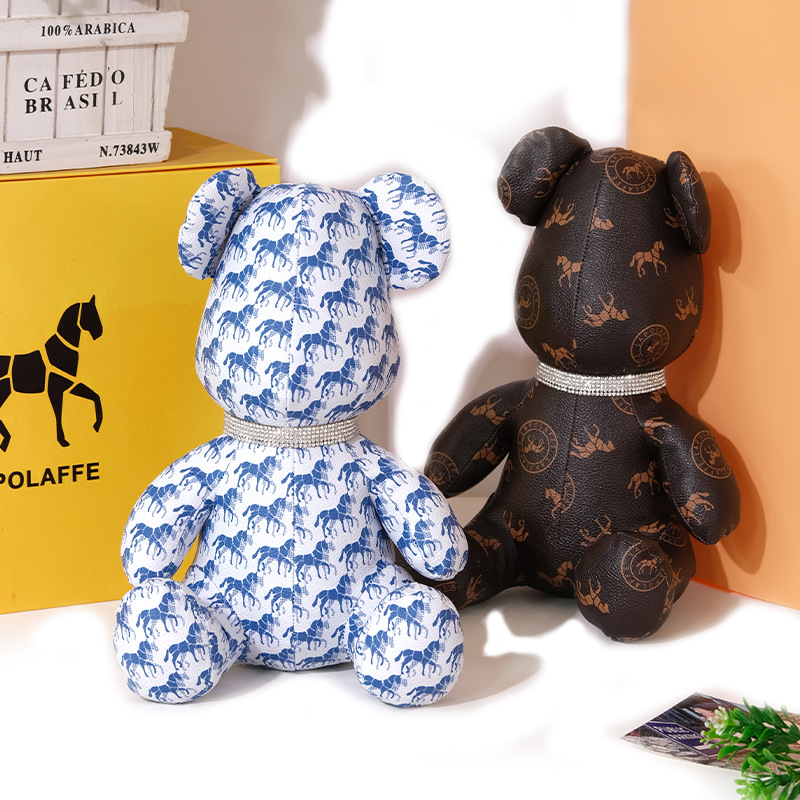 Lapolaffe de alto nivel de adornos de cuero para cachorros colgantes impresos C1008#