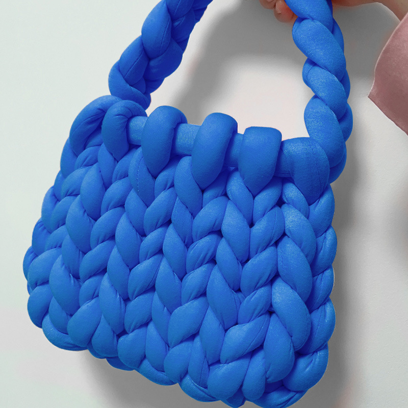 Accesorios de relleno de algodón islandés hilo diy bolsas de mano tejidas alfombras de alfombra de hilo de lana super gruesa ganchillo