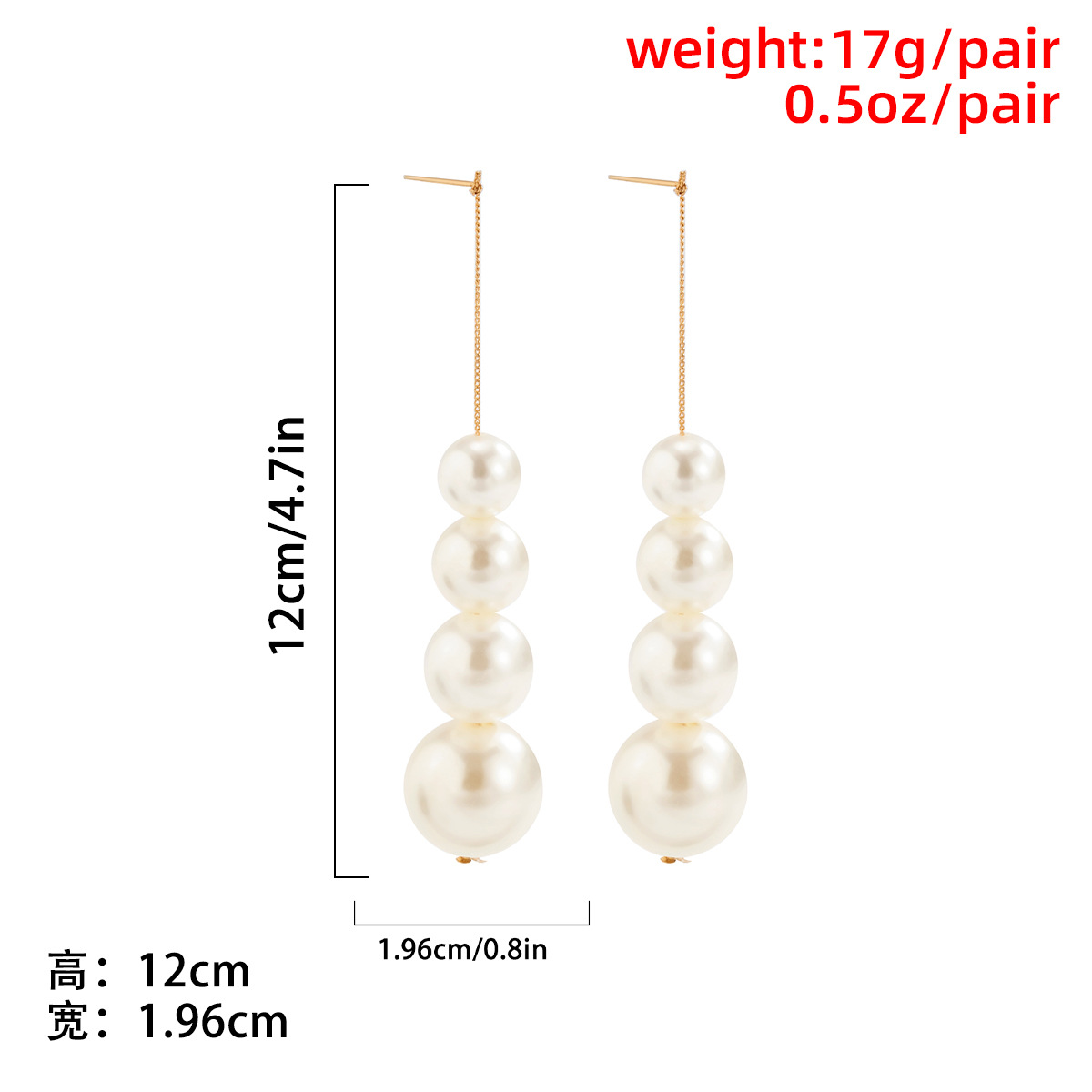 Fashion Pearl Geometric Metal Ccb Bead Pendant Earrings display picture 19