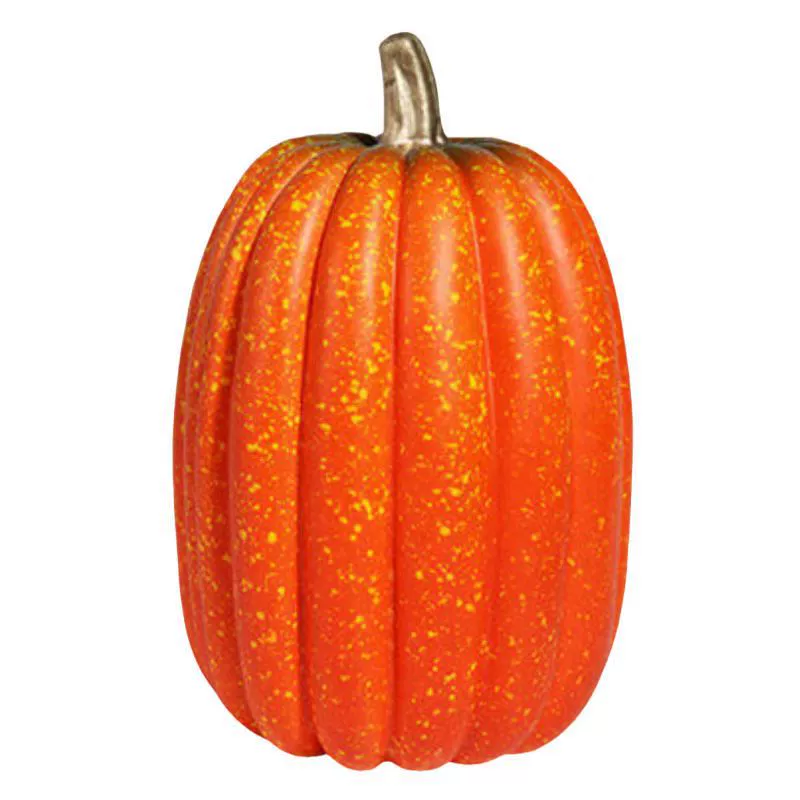 Realistic big orange autumn decorations from foam