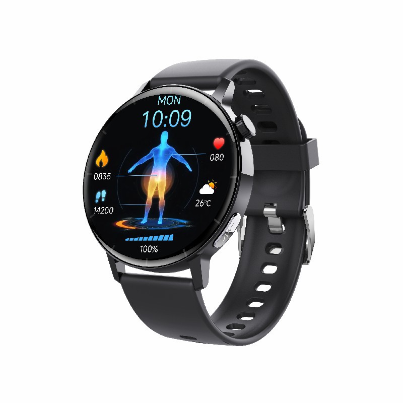Reloj inteligente con pantalla redonda HD para hombre, F67Pro, frecuencia cardíaca, ECG, ECG, lípidos en sangre, monitoreo de ácido úrico, reloj deportivo de salud
