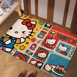 Hellokitty giriş qapısı matı, fərdi sifarişli, iç və çöl üçün kir təmizləyən mat