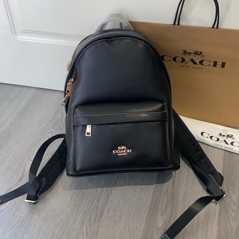 Coach women's backpack 2026 new fashion versatile Korean style large-capacity printed backpack for women travel laptop bag