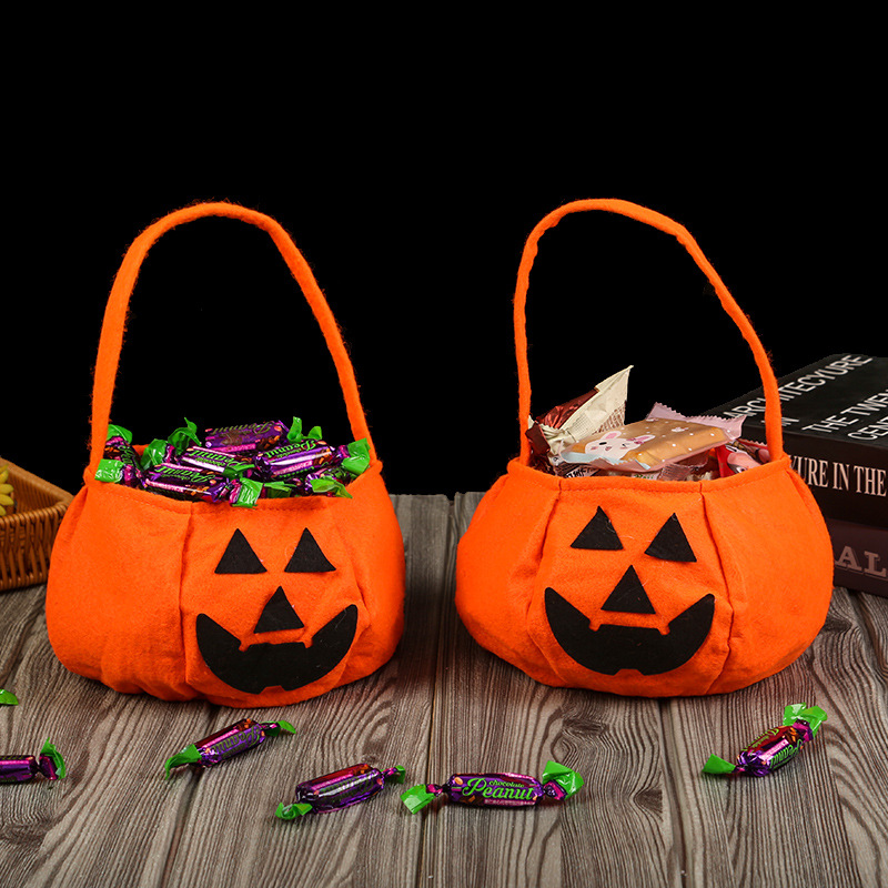Bolsas de dulces de Halloween, atmósfera de vacaciones, regalos de vestuario, bolsas de mano para niños de la escuela primaria, bolsas de azúcar