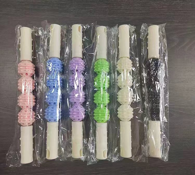 Köpük rulo bacak egzersiz aracı yoga sütunu bacak masaj sopası büyük ve küçük bacaklar için kas gevşeme fitness masajı