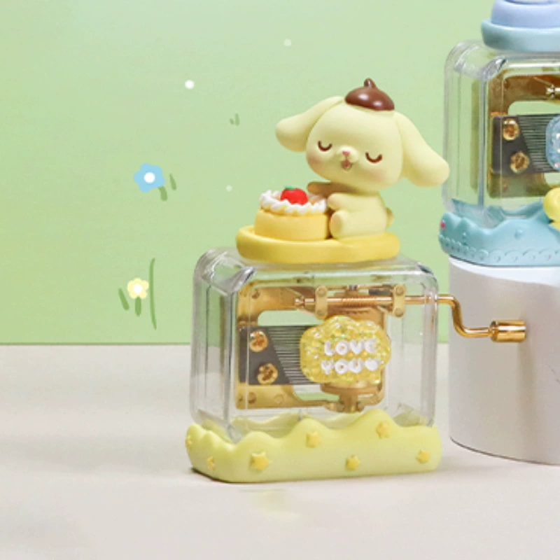 Sanrio, музыкальная коробка мультфильм, минифигура, украшения на стол, подарок на день рождения