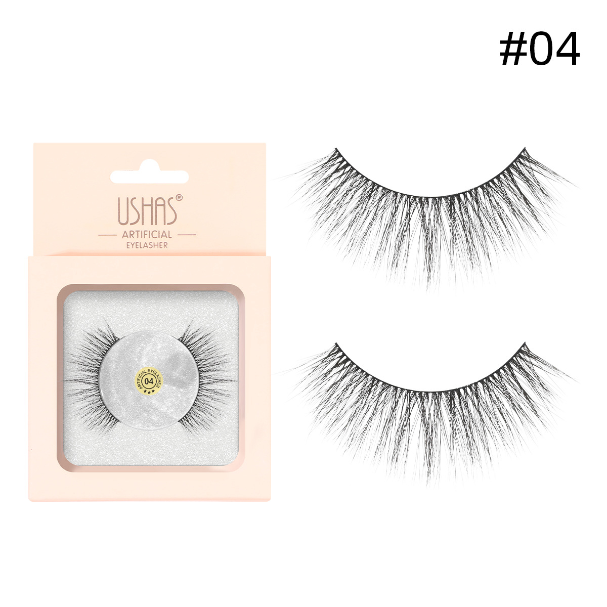USHAS venta al por mayor pestañas falsas pestañas gruesas delgadas ojos largos pestañas CT210