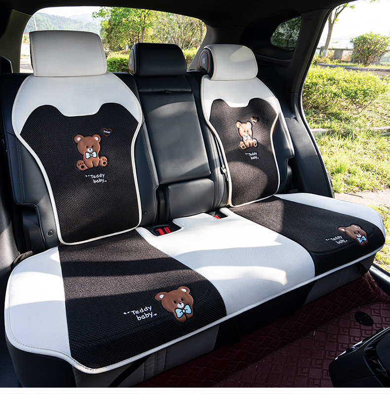 BYD Song plusdmi Cotton Linen Seat Cover Semi-enclosed Breathable Summer Cushion Proev Four Seasons Linen Seat Cover